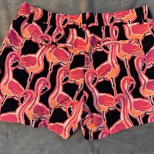 crown & ivy Pink Flamingo Print Women's Shorts